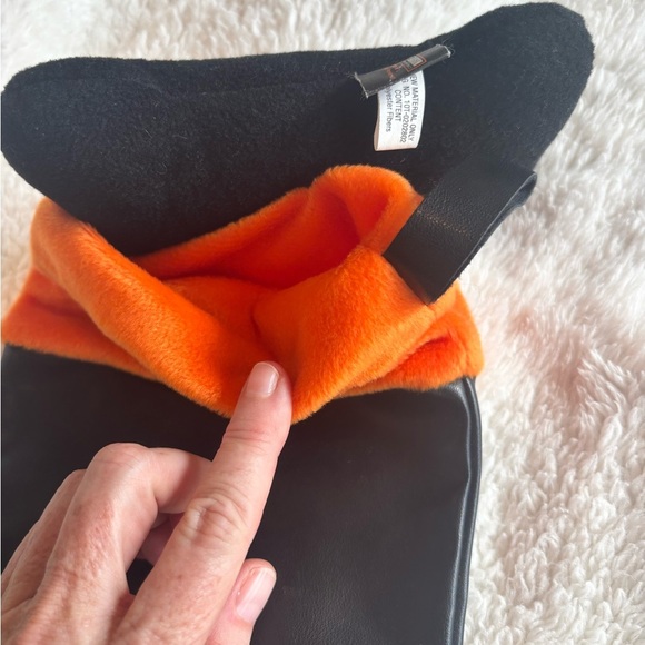 Harley-Davidson Black and Orange holiday stocking with  Plush Bone - Picture 3 of 7